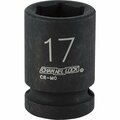 Channellock 1/2 In. Drive 17 mm 6-Point Shallow Metric Impact Socket 315052
